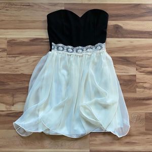 ASOS black and white formal dress, size 2